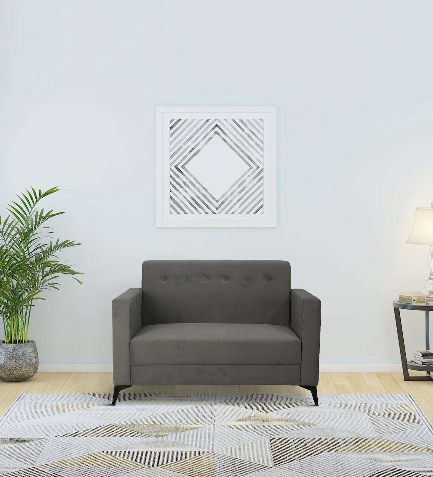 Modern Minimalist Armchair-Grey