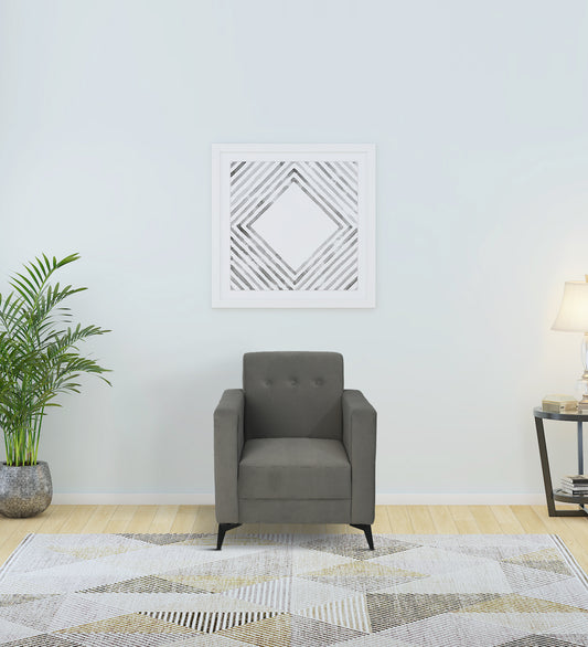 Modern Minimalist Armchair-Grey
