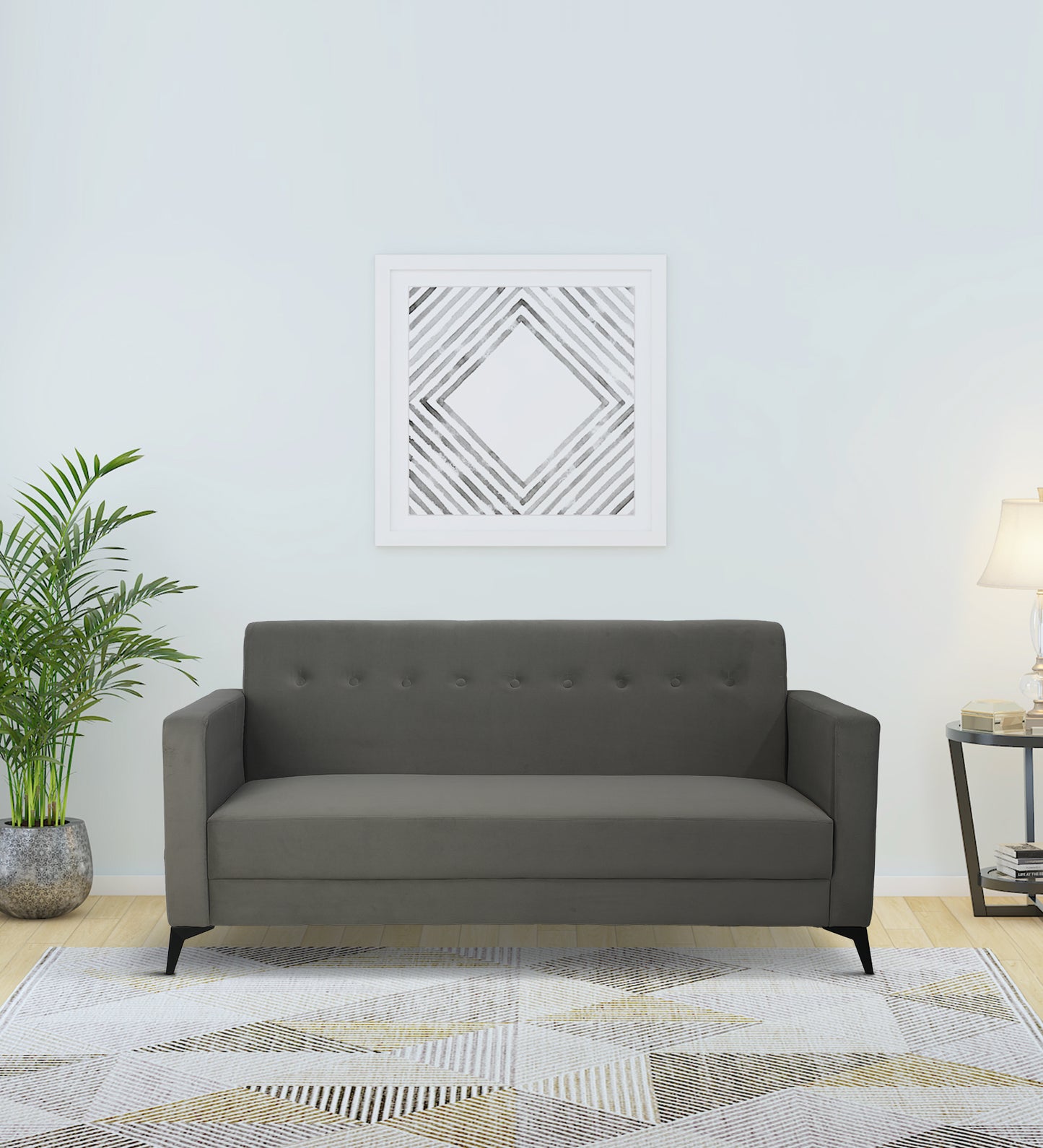 Modern Minimalist Armchair-Grey