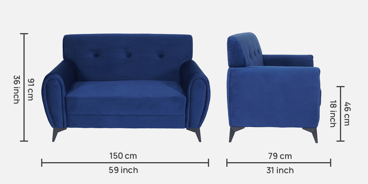Emiliana Velvet Sofa – Royal Blue