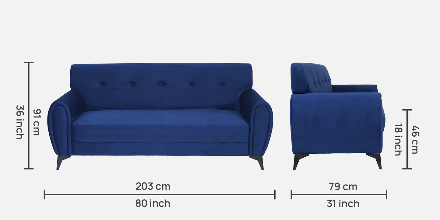 Emiliana Velvet Sofa – Royal Blue