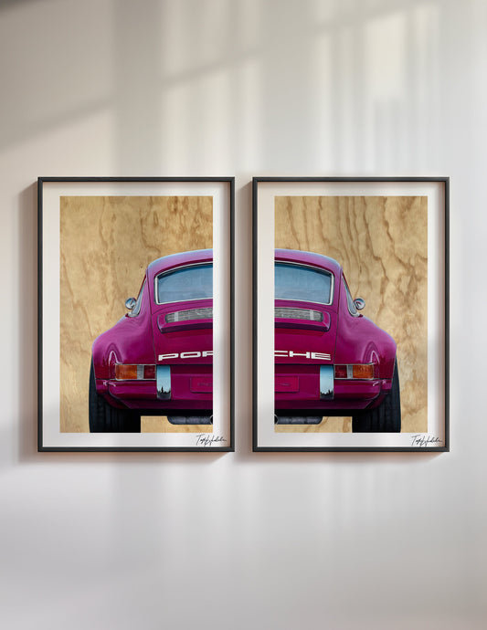 Magenta Classic Porsche 911 (Pair)